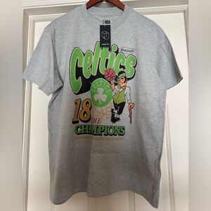 NBA Gray Celtics Short Sleeve Tee